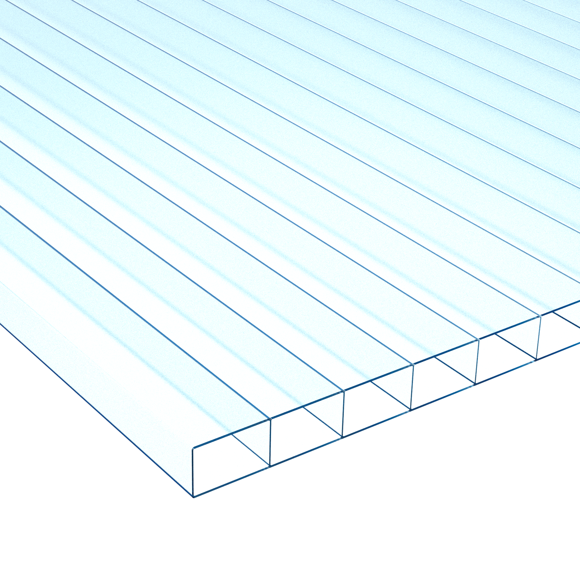 Policarb® 16 mm Wide, 2 pareti, cristallo